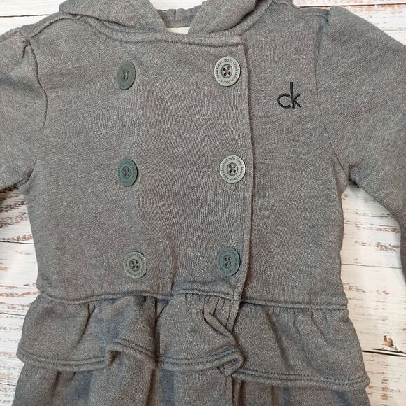Kids Girls Calvin Klein Fancy Coat sz 24 Months - Picture 3 of 10